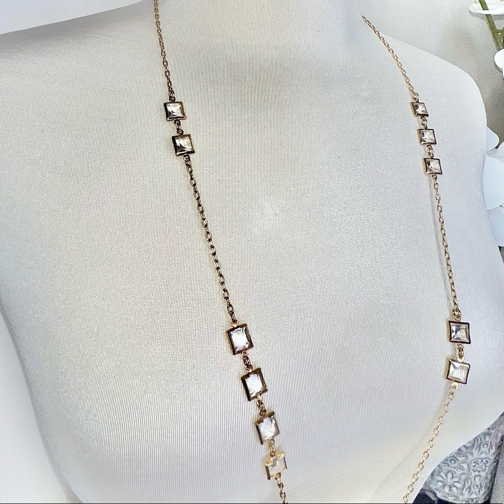 Vintage J.Crew Runway Couture Crystal Necklace - Picture 2 of 11